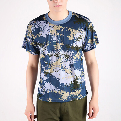 

Men Women Camouflage Short Sleeve O-Neck Tops T-Shirts Sports Outdoor Tee Shirts
