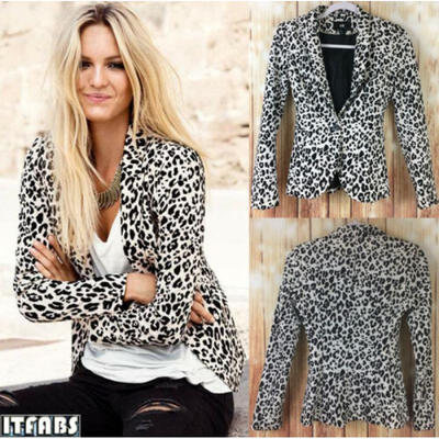 

Fashion Women Stylish Suit Blazer Coat Ladies Stand Collar Jackets Outwear Tops