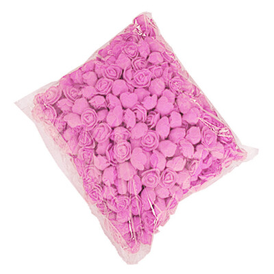 

500Pcs PE Foam Rose Head Artificial Flower for DIY Bear Doll Wedding House Decor
