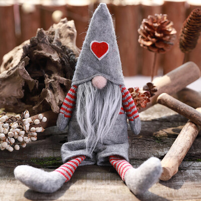 

〖Follure〗Christmas Decoration Tied Beard Hanging Legs No Face Doll Scene HomeAQ