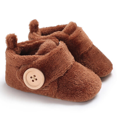 

Lovely Toddler First Walkers Baby Shoes Round Toe Flats Soft Slippers Shoes