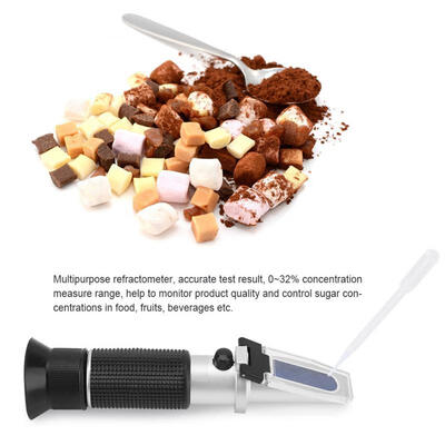 

Greensen Portable Brix Refractometer 032 Food Sugar Fruit Juice Wine Beer Beverages Tester Meter