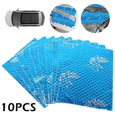 10pcs Silent Coat 2mm Car Deadening Vibration Sound Proofing Damping Mat
