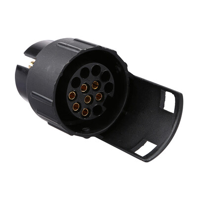 

Tailored Car Trailer Truck 7 Pin to 13 Pin Plug Adapter Converter Tow Socket 12V Black