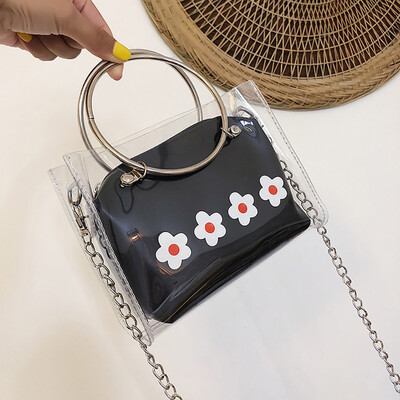 

Tailored Women Transparent Bag Versatile Chain Bag Single Shoulder Small Square Bag