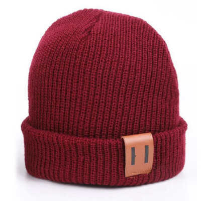 

Winter Warm Hat Mom Newborn Kid Boy Girl Knitted Woolen Headwear Beanie Cap Hats