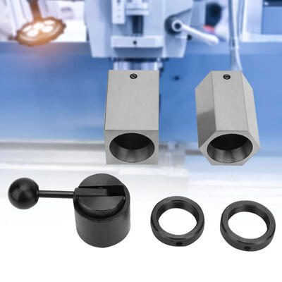 

Greensen 5C Collet Block Set Hex Square Rings & Collet Closer Holder For Milling Machines Lathes