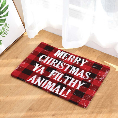 

〖Follure〗Christmas Home Non Slip Door Floor Mats Hall Rugs Kitchen Bathroom Carpet Decor