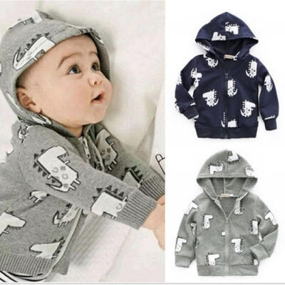 

Toddler Baby Boys Hooded Clothes Clothing Jacket Kids Boy Hoodie Coat Outerwear