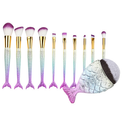

Toponeto 11 PCS Make Up Foundation Eyebrow Eyeliner Blush Cosmetic Concealer Brushes