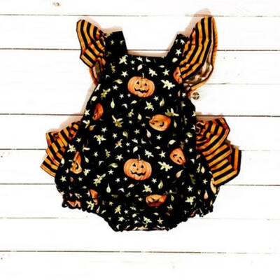 

Cute Newborn Infant Baby Girls Pumpkin Romper Bodysuit Jumpsuit Clothes Outfits
