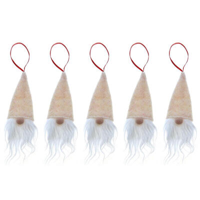 

5pcs Xmas Tree Hanging Ornaments Christmas Wreathe Santa Claus Pendants