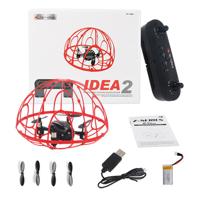 

IDEA2 Drone Toy for Children Mini Drone Cage 24G 4CH Headless Quad Copter Best Gift for Kids IDEA2