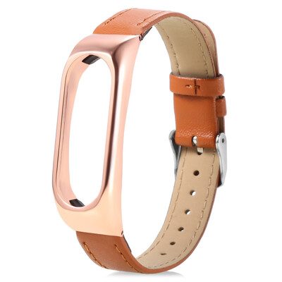 

14mm Leather Strap for Xiaomi Mi Band 2 Smart Wristband