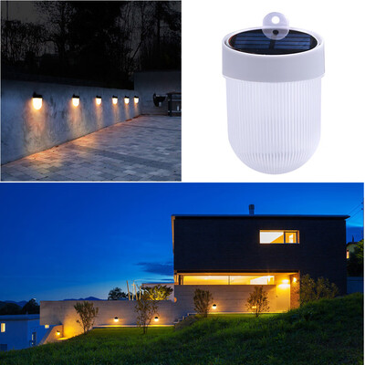 

Gobestart LED Waterproof Solar Wall Lamp with Double Color Light Source for Garden Yard