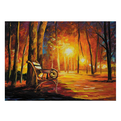 

HD Frameless Colorful Hand Painted Oil Painting European Street Home Decor