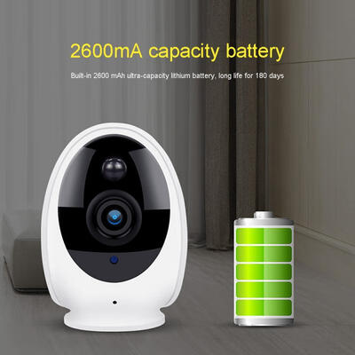 

Wireless Security Camera Indoor Outdoor 720 HD Surveillance IP WiFi Camera Asset Pet Monitor With IR Night Vision - WhiteEU Plug