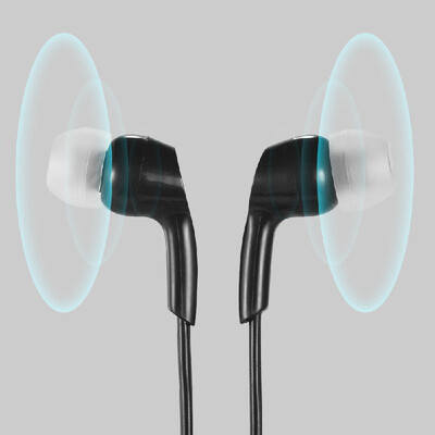 

In-ear Headphones Wired Earphones Earbuds 35mm Plug for Smartphone PC Laptop Tablet Black