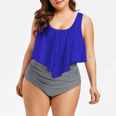 

Roseonmyhand Women Plus Size Sexy Solid Bikini Set Brazilian Swimwear Beachwear Swimsuit
