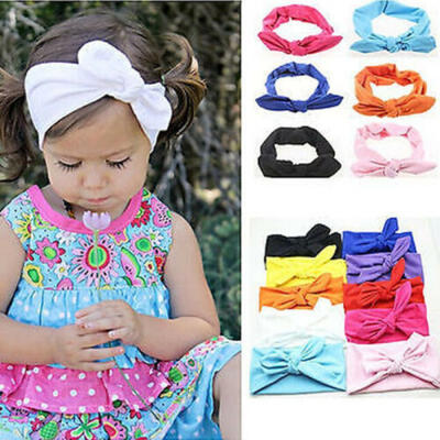 

Kids Girls Baby Toddler Turban Knotted Headband Hair Band Accessories Headwear