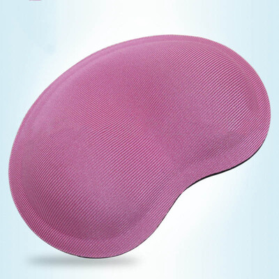 

Good Sale Heart-Shaped Comfort 3D Wrist Rest Silica Gel Hand Pillow Memory Cotton Mouse Pad For Office