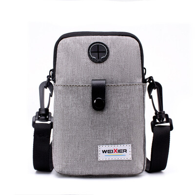 New mens mobile phone pockets multi-function casual one-shoulder diagonal outdoor sports small bag