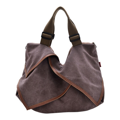 

Women canvas fashion Splicing Shoulder Messenger handbag