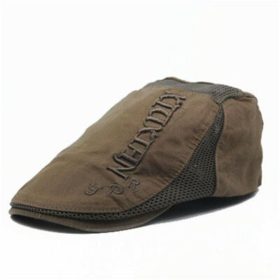 

Mens 100 Cotton Summer Gatsby Cap Ivy Hat Golf Driving Sun Flat Cabbie Newsboy