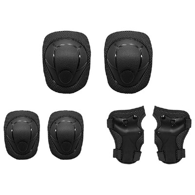 

Kids Knee Pads Set 6 in 1 Protective Gear Kit Knee Elbow Pads with Wrist Guards Children Safety Protection Pads for Rollerblading