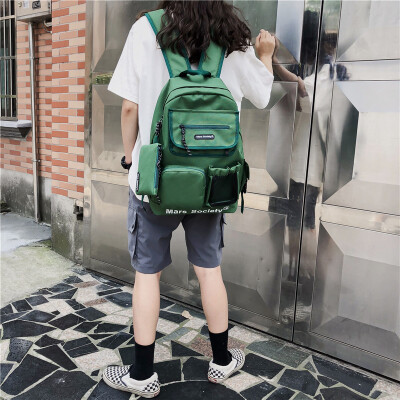 

Backpack Male High School Fashion Junior High School Shoulder Bag Female Han Edition Harajuku University Students Large Capacity B