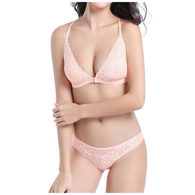 

Toponeto Woman Fashionable Bras Set Thin Section Comfortable Sexy Type Y Lace Underwear