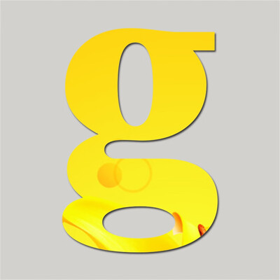 

〖Follure〗Mirror Wall Sticker 26 Letters DIY Art Mural Home Decor Acrylic Decals Silver