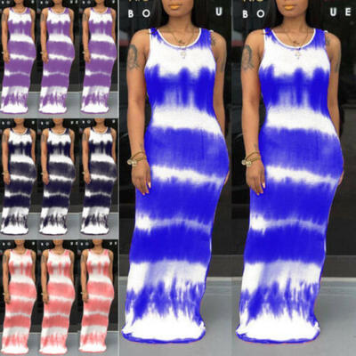 

Womens Summer Boho Floral Long Maxi Evening Cocktail Party Beach Dress Sundress