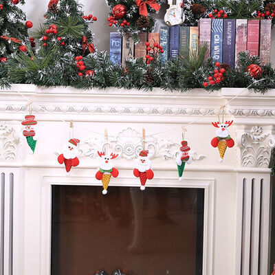 

New Fashion Christmas Decorations Mall Home Office Window Bell Pull Flag Christmas Tree Pendants