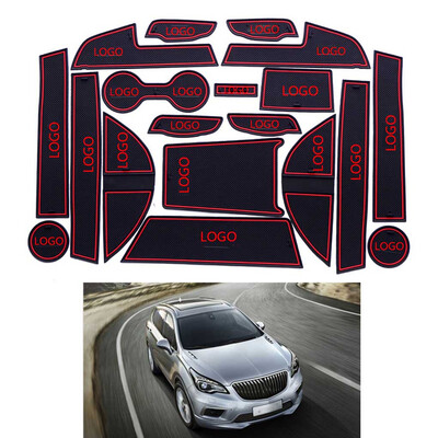 

18pcsset Door Non-slip Groove Pad Interior Gate Slot Mat Decor Replacement For Buick Envision 2014-2017