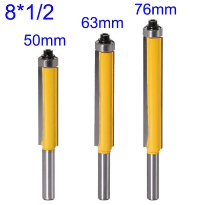 

8mm Shank Straight Blade Cutting Bearing Extra Long Flush Trim Router Bit Tool