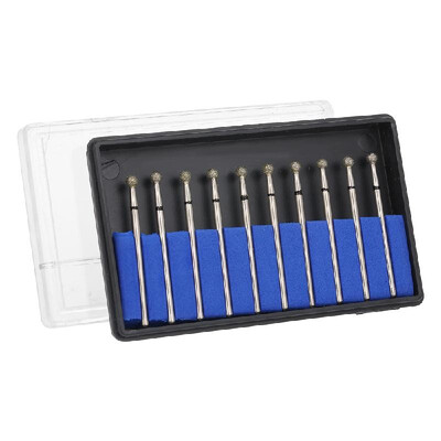 

10pcs 235mm Shank Diamond Grinding Burs Drill Bits For Dental Grinding Wheel Shape Burs Dental Polishing Burs