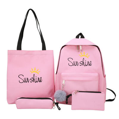 

4pcsset Composite Bags Women Letter Print Shoulder Bags Clutch Backpacks