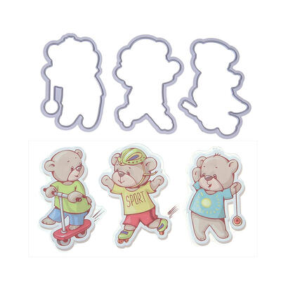 

Playing Bear Silicone Clear Stamp Cutting Dies Stencil Craft Scrapbook