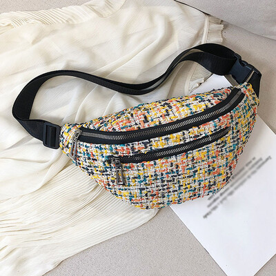 

Tailored Fashion Women Students Outdoor Sports Zipper Messenger Bag Chest Bag Waist Bag