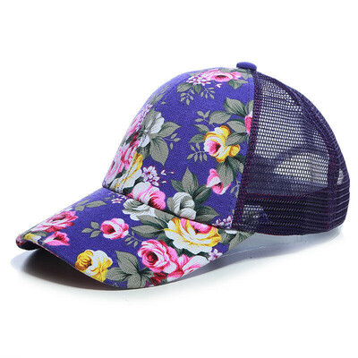 

SUNSIOM Men Womens Floral Print Hat Adjustable Snapback Trucker Golf Sport Baseball Cap