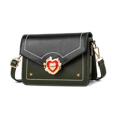 

Baggage girl fashion personality net red slanting girl love collision color Korean version single shoulder ins super hot bag