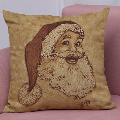 

Tailored New Christmas Cotton Linen Pillow Case Sofa Cushion Cover Home Decor