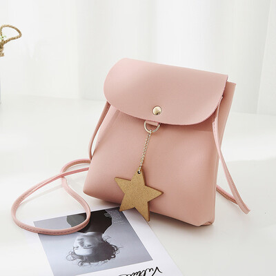

Tailored Women Fashion Cover Star Crossbody Bag Shoulder Bag Phone Coin Bag Beige