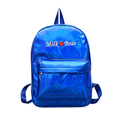 

Boys Girls Soft Laser Sweet Love Embroidered Pink Backpack