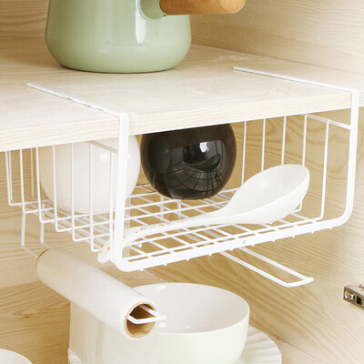 

〖Follure〗Kitchen Storage Bin Under Shelf Wire Rack Cabinet Basket Organizer Holder Stand