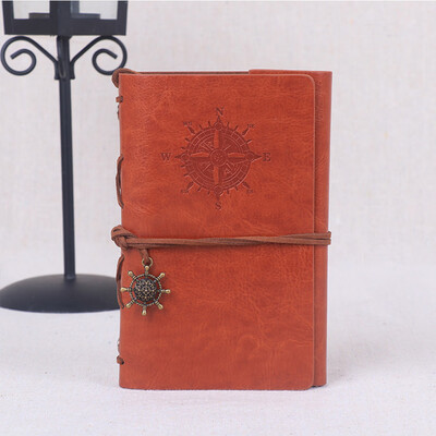 

Retro Tie Office Business Artificial Leather Student Travel Gift Journal Diary Notebook