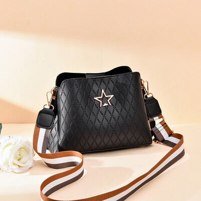 

Fashion lady bag bag bag bag bag bag water bucket bag autumn new leisure Baitao embossed broadband one-shoulder bag inclined acros