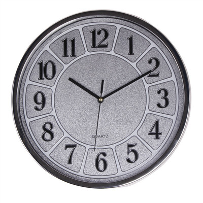 

SAC SMARTEN ARTS high-grade plating frame featured clock face silent silver electronic wall clock 8813