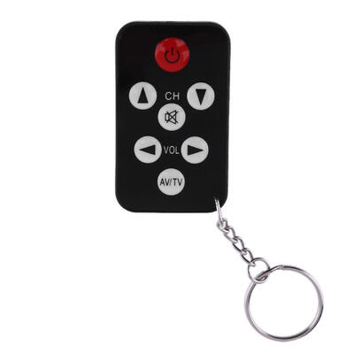 

7 Keys Mini Universal TV Remote Control Keychain Television Set Controller